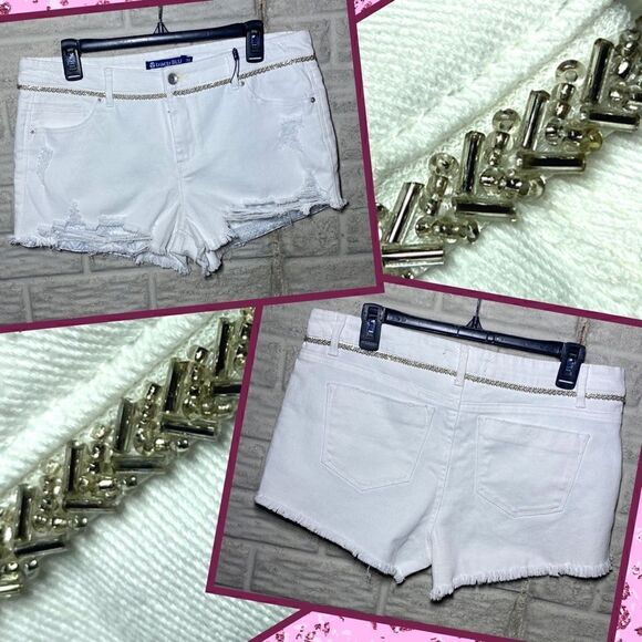 NWT Tractr Blu Basic Short with Faux Belt Women's Size 30 - Picture 1 of 11